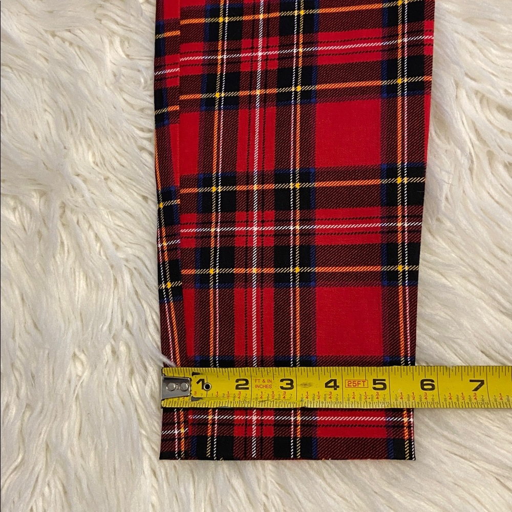 J. Crew Red Plaid Women’s Winnie Dress Pants size 2 brand new inseam 25” - Picture 7 of 8